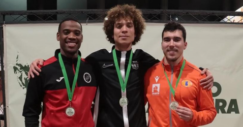 DANILO ALMEIDA NO PÓDIO NO MEETING MÁRIO MONIZ