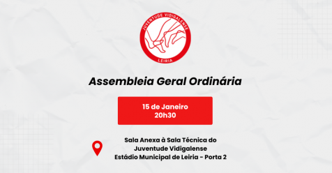 Convocatória | Assembleia Geral Ordinária – 15 de janeiro de 2026