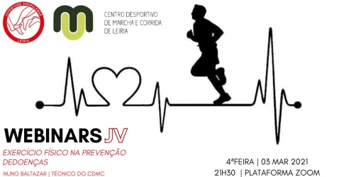 Exercício físico na prevenção de doenças encerra o primeiro ciclo de Webinars JV