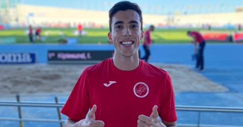 André Pimenta no pódio em Huelva