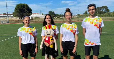 Carlota Ferreira no pódio no Quilómetro Jovem Nacional