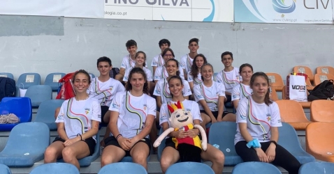 Eduardo e Sara de ouro no Olímpico Jovem Nacional