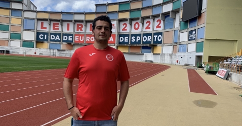 Carlos Malaquias em estágio curricular no Juventude Vidigalense