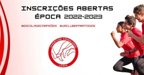 Inscrições abertas para a época 2022-23
