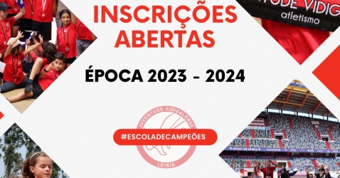 INSCRIÇÕES ABERTAS PARA A ÉPOCA DESPORTIVA 2023-2024